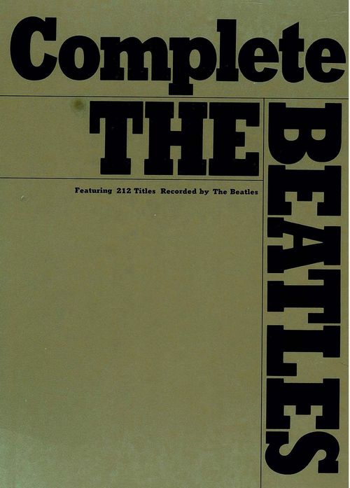 BEATLES – COMPLETE THE BEATLES(BAND SCORE) | 音楽ナビ - Music Navi 